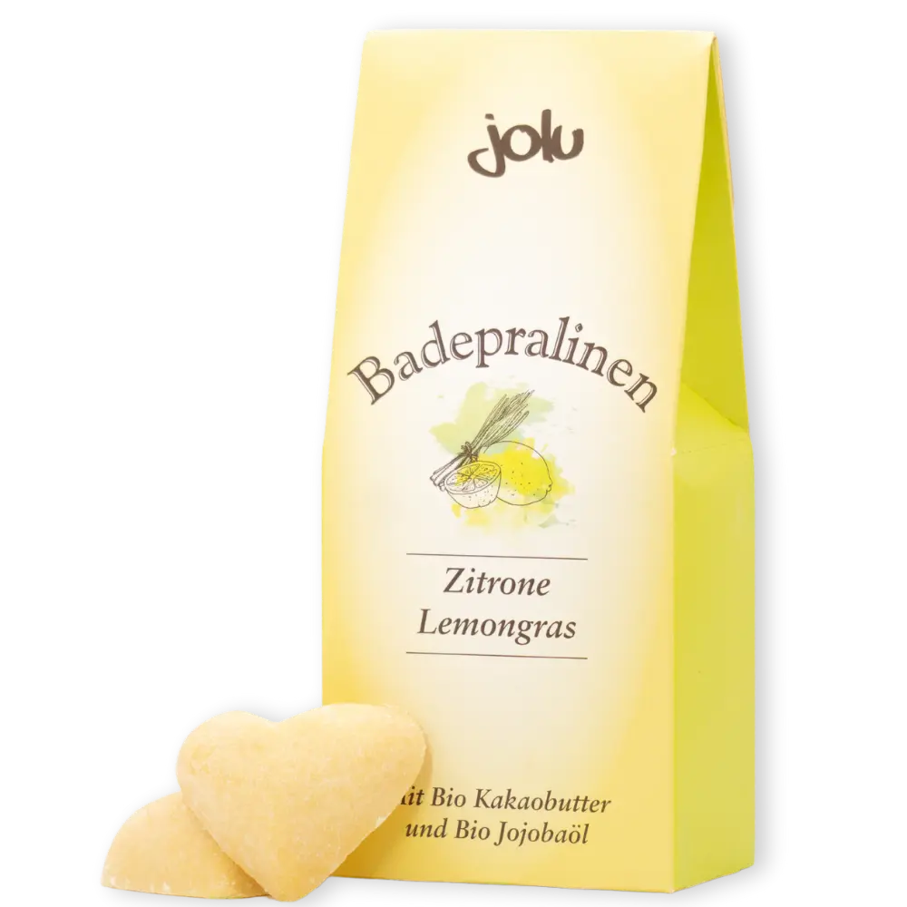 Badepralinen Zitrone Lemongras, 110 g, 8 Stück