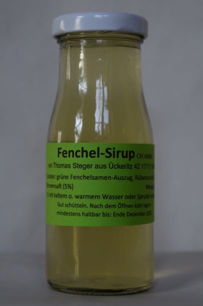 Fenchel Sirup 150 ml - 6 Flaschen