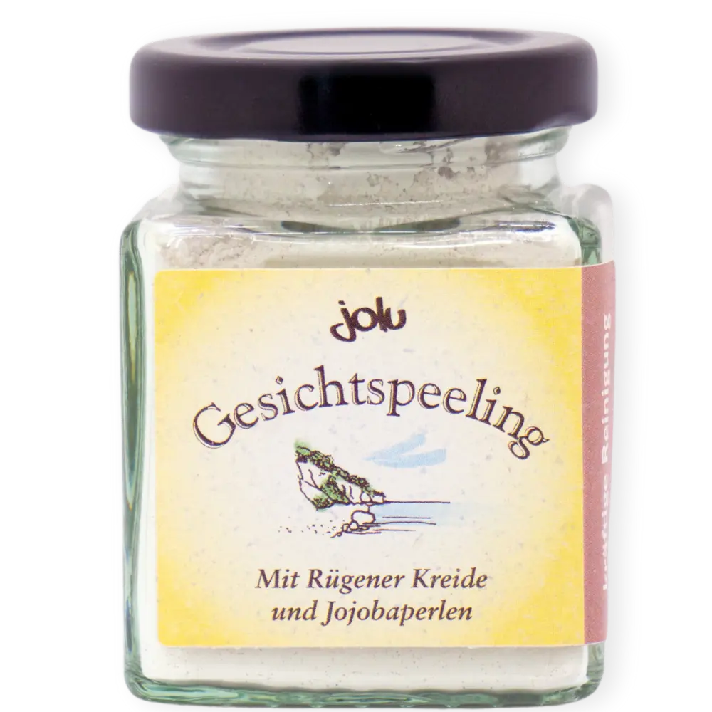 Gesichtspeeling mit Kreide und Jojobaperlen, 80 g, 1 Glas