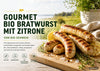 Gourmet Bio Bratwurst mit Zitrone vom Bio-Schwein tiefgefroren