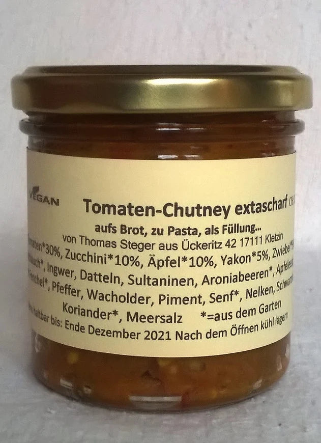 Tomatenchutney extrascharf 170g