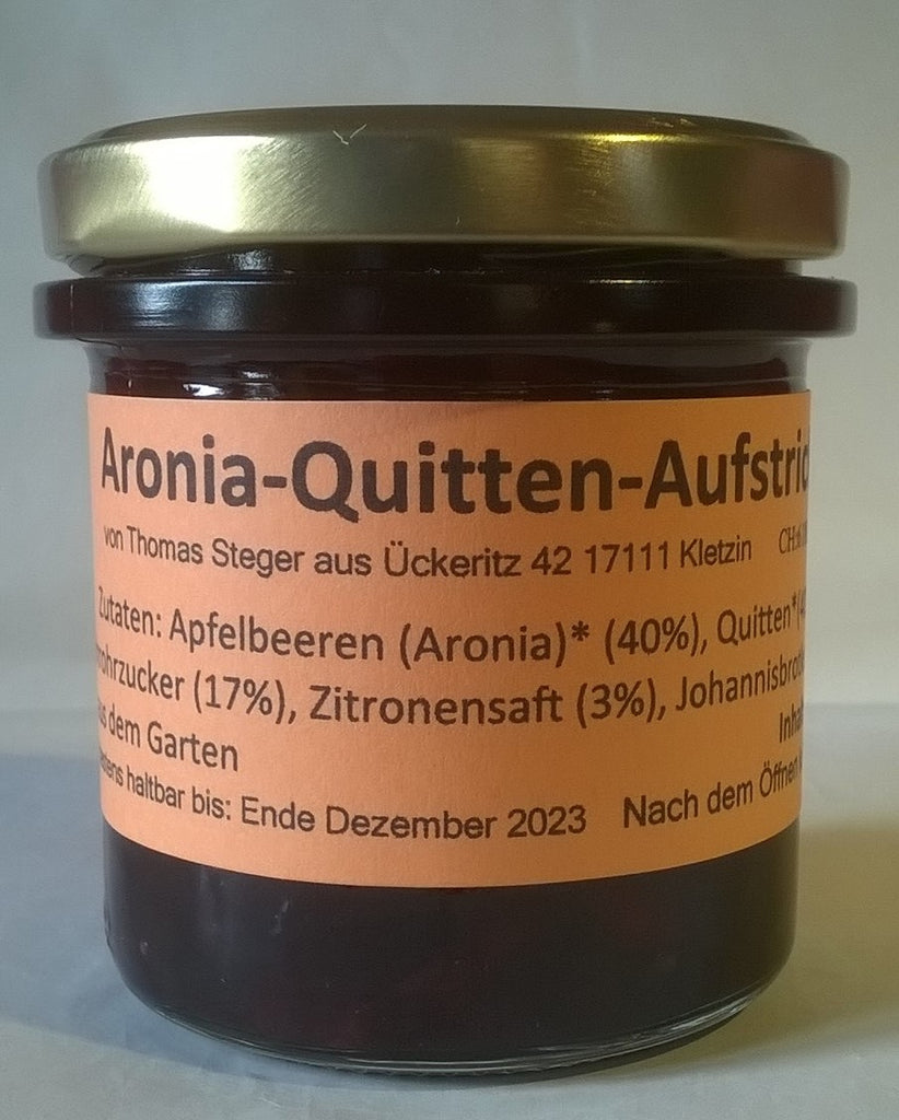 Aronia Quitten Aufstrich 170g - 6 Gläser
